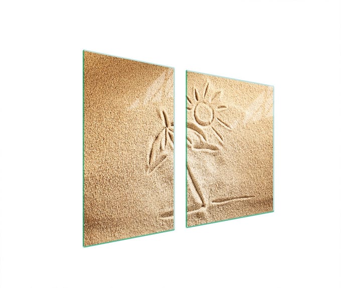 TMK ArtDeko PLAŻA - Snijplank - 100x52 cm - Glas - Meerkleurig