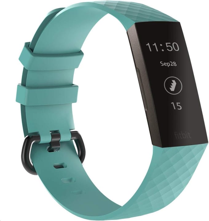 Siliconen bandje - Fitbit Charge 3 - mint groen - small maat