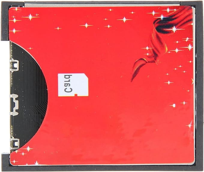 Geheugenkaart Adapter - CF Lezer - Snelle Data Transfer - Duurzame ABS Shell - Compact Formaat - Zwart