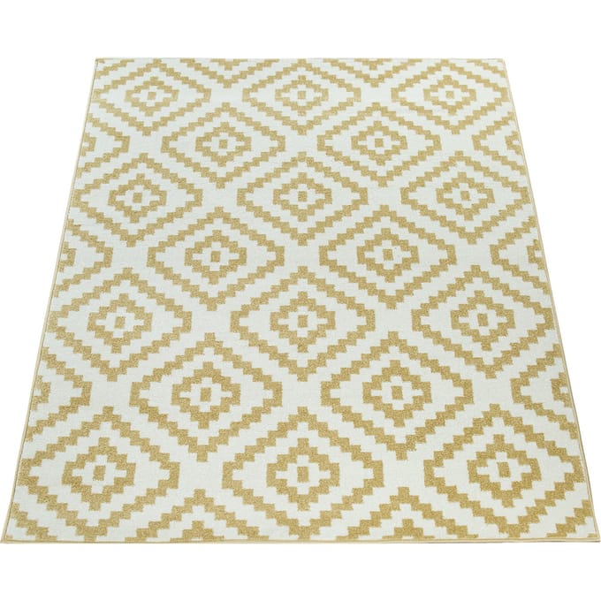 Modern tapijt Bella geel 200x280 cm