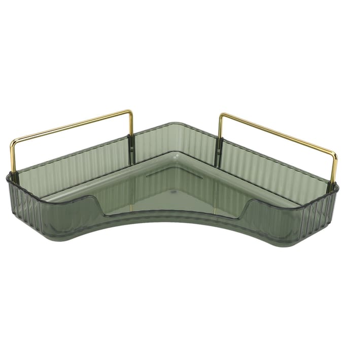 Hoek Counter Organizer Bak Grote Capaciteit Multifunctioneel Ruimtebesparend Hoek Opbergbak voor gray