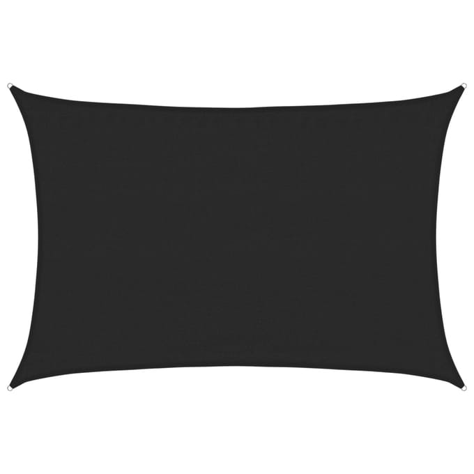 vidaXL - Zonnezeil - 160 - g/m² - 3,5x5 - m - HDPE - zwart