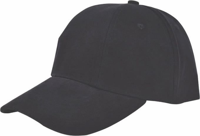Benza - Luxe Turned Brushed Baseball Cap Baseballcap - Zwart