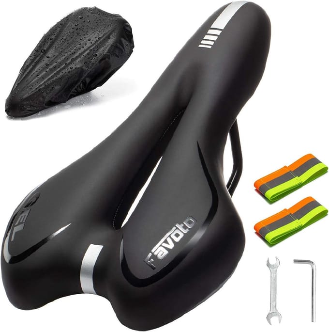 Ergonomisch Fietszadel met Silicone Gel Kussen voor Stads- en Mountainbikes