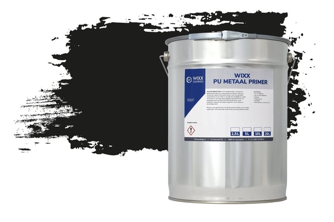 Wixx PU Metaalprimer - 20L - RAL 9005 | Gitzwart