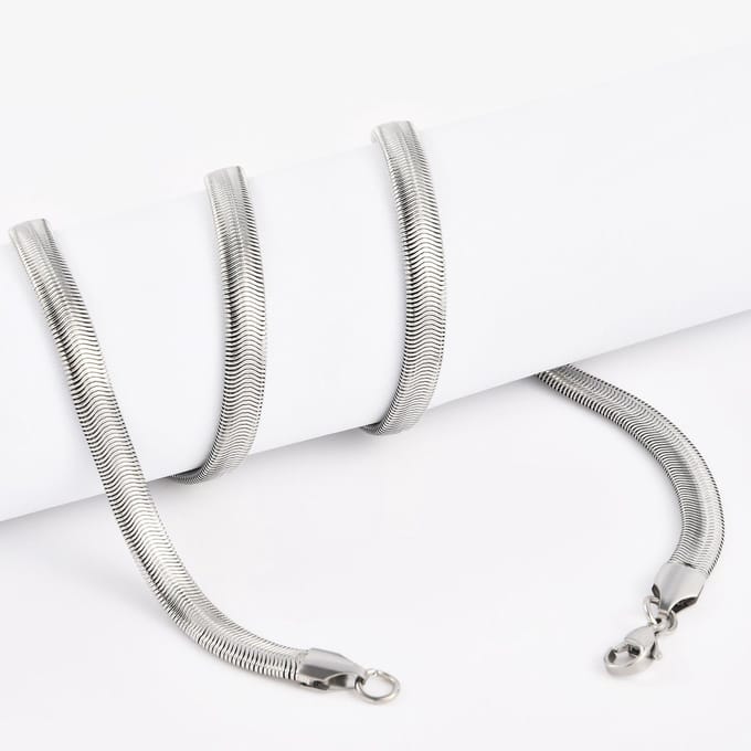 ABkettinkjes - Ketting - Slang - Slangenketting - Staal - RVS