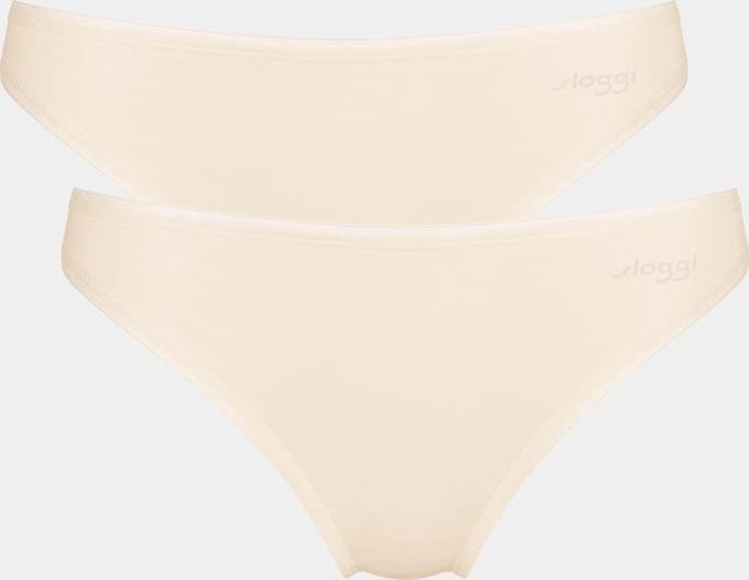 Sloggi dames Basic Tai GO organische slip 2-pack  -  Creme  - XS