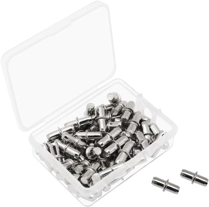 Dailygoody - Metalen Plank Ondersteuning Pins - 50 stuks - Compacte