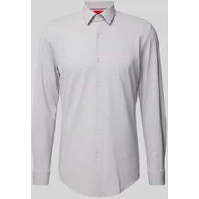 Slim fit zakelijk overhemd met kentkraag, model 'KENNO'