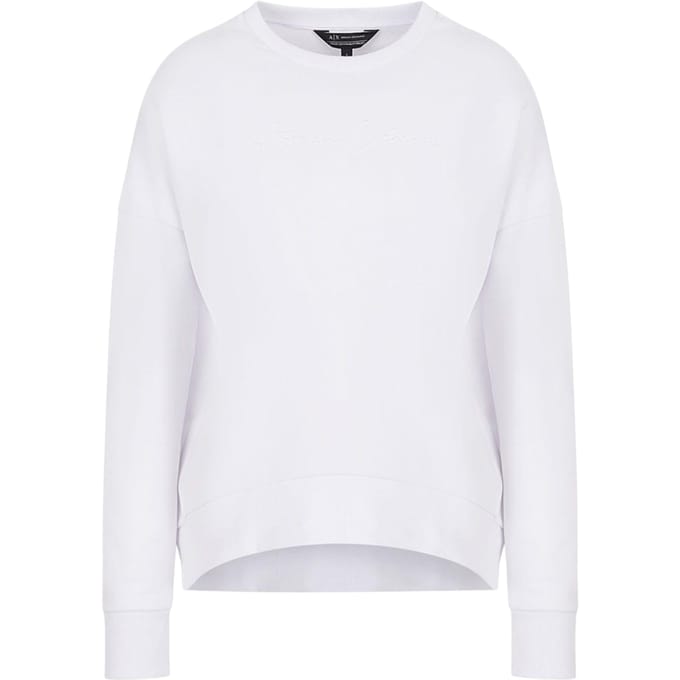 Armani Exchange Dames/Dames Sweatshirt met ronde hals (Wit)
