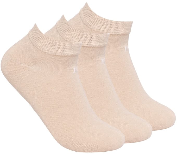 TRESANTI | ZACH I Bamboo enkelsokken 3-pack | Beige | Size 43/46