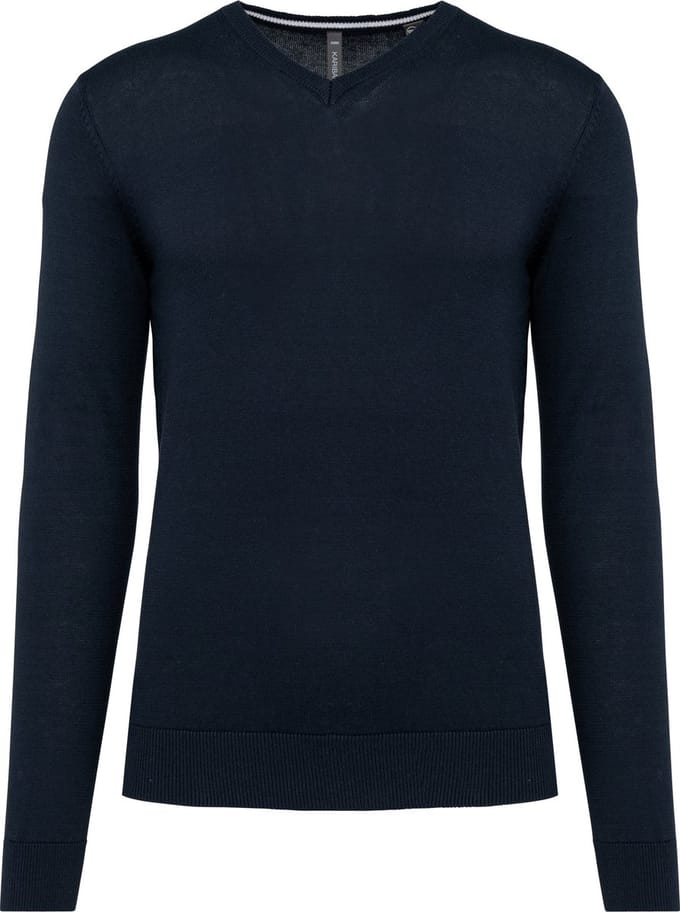 Kariban Ecologische herentrui met V-hals K980 - Navy - XL