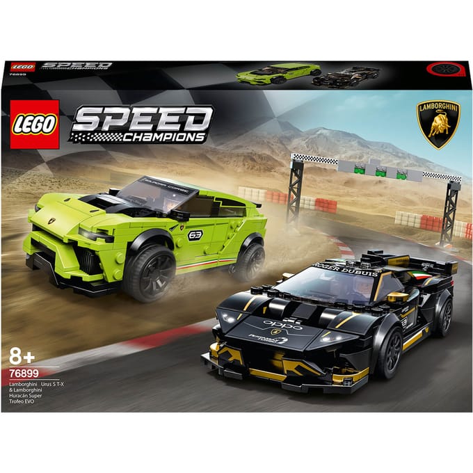 LEGO Speed Champions Lamborghini Urus ST-X & Lamborghini Huracán Super Trofeo EVO 76899