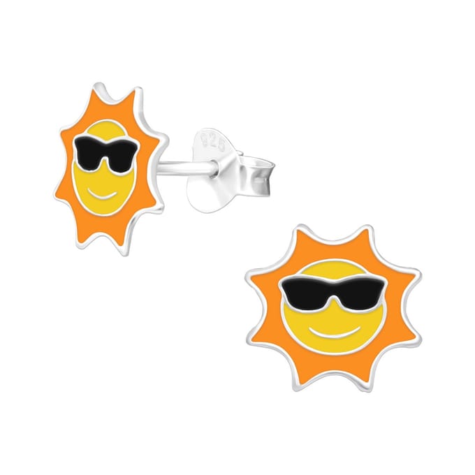 Princess Oorbellen Aburra - 925 Zilver E-coating - Zon - ∅9mm