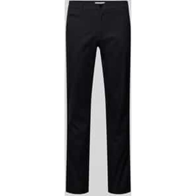 BRAX Heren Chino Broek regular/straight Zwart 40W / 32L Volwassenen