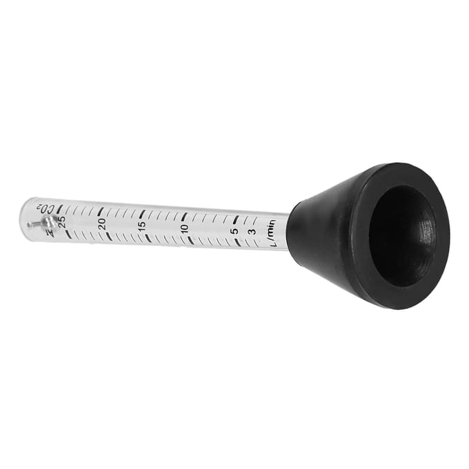 Gasstroomtester Argon Koolstofdioxide Dubbele Schaal Reguleermeter voor Mig Tig Laspistool 0‑25L