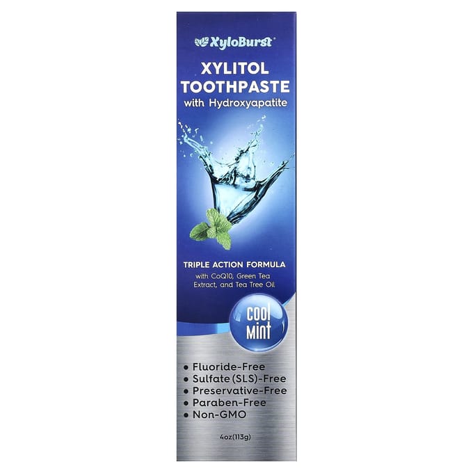 Xyloburst, Xylitol Toothpaste, Cool Mint, 4 oz (113 g) white