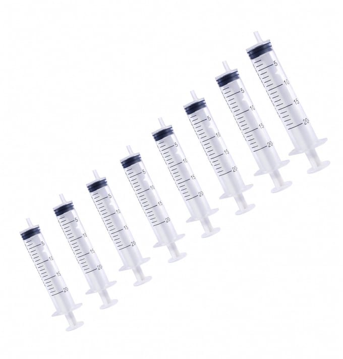Doseerspuit 20 ml – Lange Tuit – 8 Stuks – Medisch & Voedingsgebruik