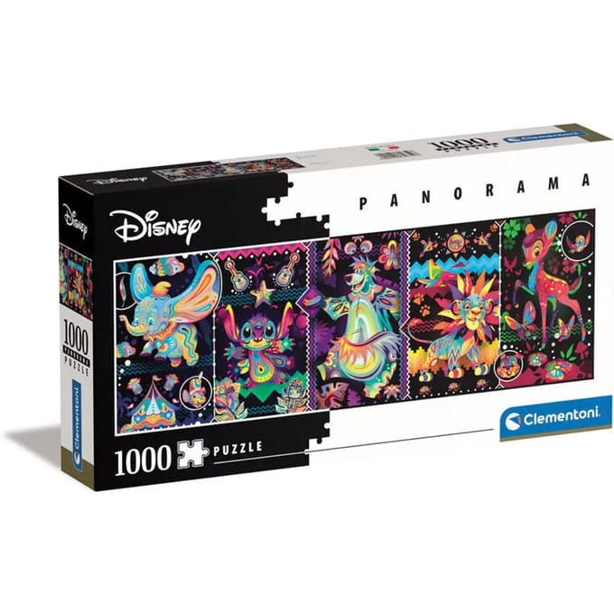 Clementoni - Puzzel - 1000 Stukjes - Disney Panorama - 98 x 33 cm - Hoge kwaliteit