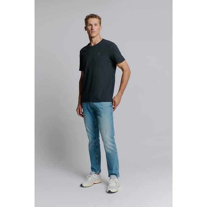 No Excess T-shirt Crewneck Solid Basic Night Größe: XXL | Basic T-Shirts Outlet | Herren | Schwarz