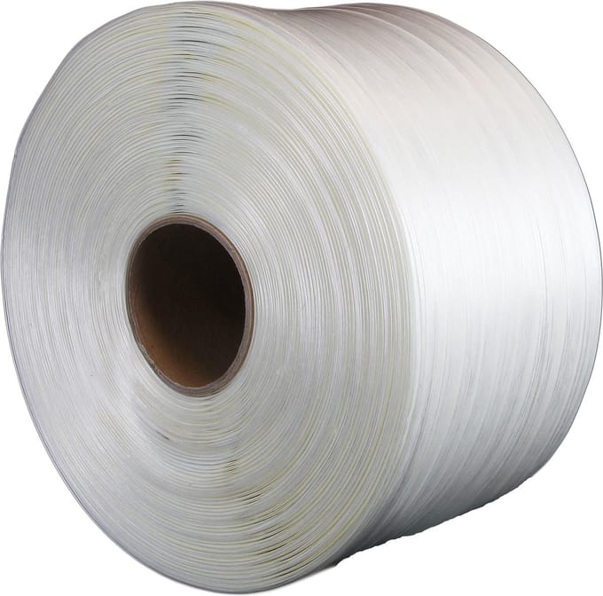 500 mtr - Unistrap - Wit - 13mm - dikte 40 micron - Strappingband - Omsnoeringsband