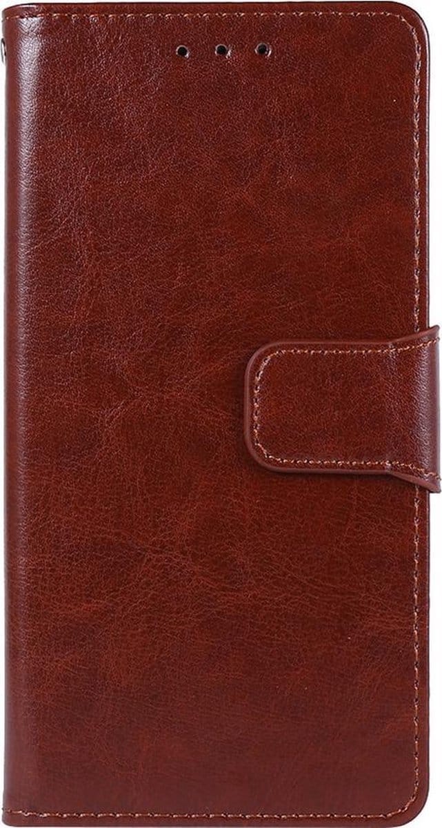 Shop4 - Realme 3 Pro Hoesje - Wallet Case Business Bruin