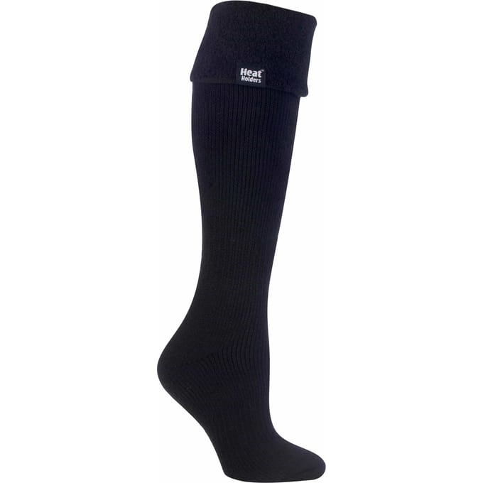 Heat Holders Dames Thermische Wellington Boot Sokken - Zwart