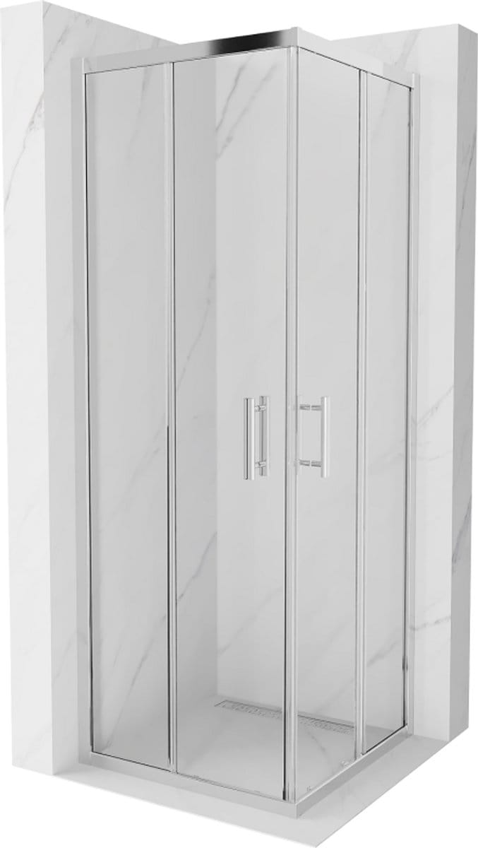 Mexen Rio kwadrant douchecabine 70 x 70 , transparant, chroom - 860-070-070-01-00