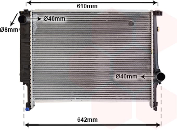 Van Wezel - RADIATOR VOOR BMW 3 E36 1990-2000 17112227281