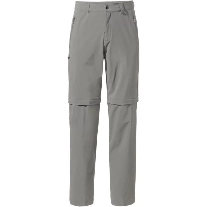 Vaude Farley Stretch Zip Off Ii Broek Grijs 52 / Short Man
