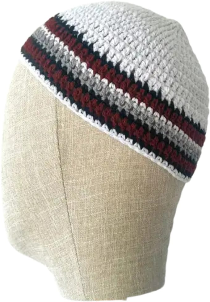 Nivard Joodse Hoed - Keppeltje - Joods - Kippah - Jodendom - Wit - Patroon