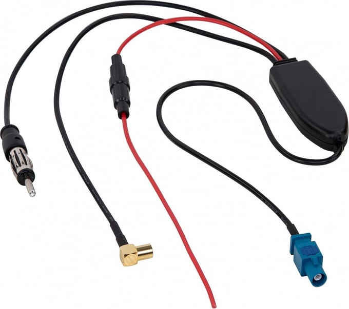 Antenne Splitter AM / FM / DAB+ Fakra(m) - DIN(m)/SMB(f)