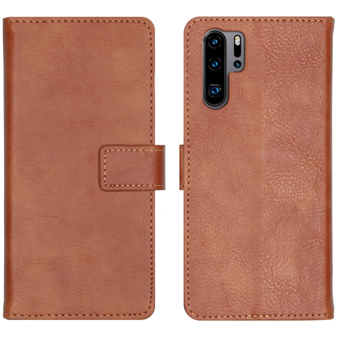 imoshion Hoesje - Geschikt voor Huawei P30 Pro - Luxe Bookcase - Bruin