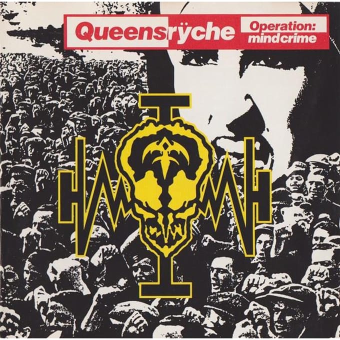 CD QUEENSRYCHE Operation Mindcrime CDP7486402 EMIMANHATTAN 1988 VS Metal Gebruikt yellow