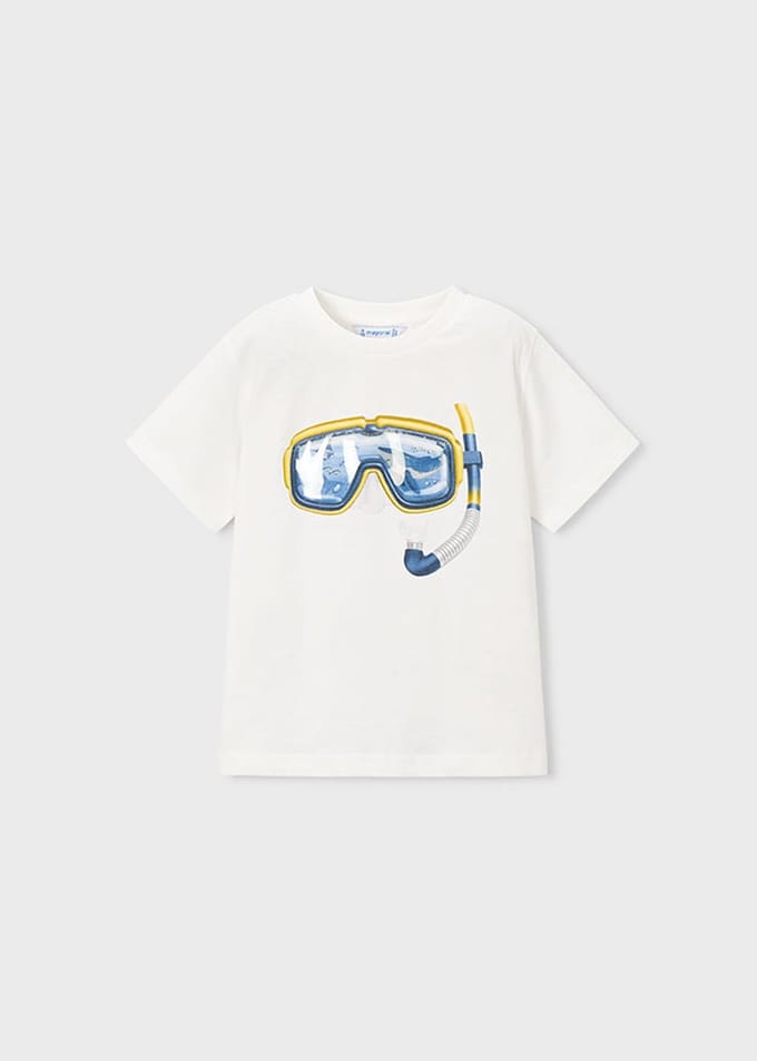 MAYORAL - Jongens t-shirt - Maat 92 - Jongens - wit -