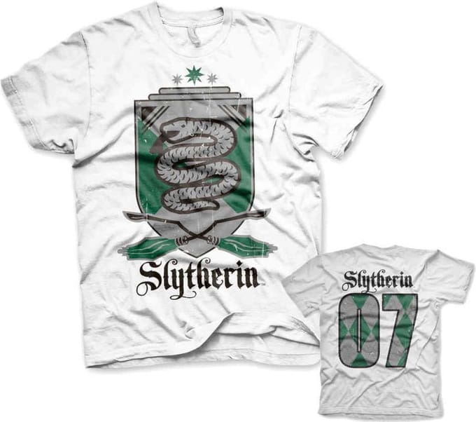 Harry Potter Heren Tshirt -XL- Slytherin 07 Wit