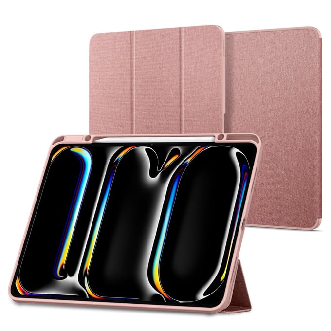 Spigen Urban Fit Bookcase voor de Apple iPad Pro 13 (2025) M5 / (2024) M4 - Rose Gold