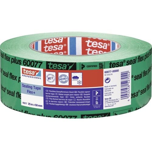 tesa 60077 Dampremmende tape Groen (l x b) 25 m x 50 mm 1 stuk(s)