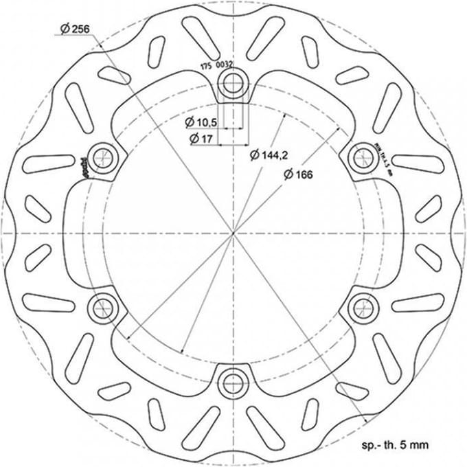 Disque de frein Polini pour Scooter Honda 400 Silver Wing Neuf