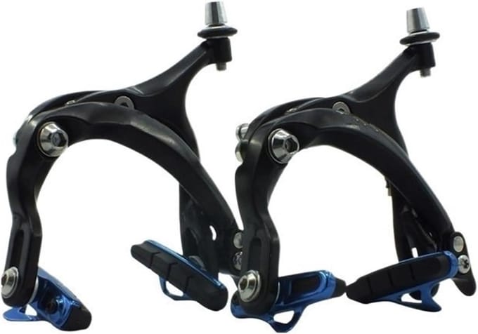 Fietsrem C-Type - Velgremmen Set - Racefiets Remmen - Lange Klem - 55-72mm - Zwart