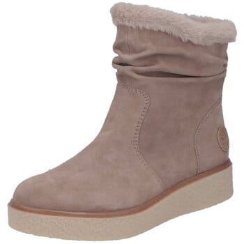 Rieker Enkellaarsjes beige Suede - Dames - Maat 36