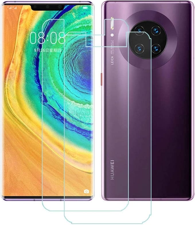 Screenprotector Geschikt voor: Huawei Mate 30 Pro Screen Protector [2-Pack] Tempered Glas
