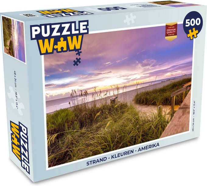 Puzzel Strand - Kleuren - Amerika - Legpuzzel - Puzzel 500 stukjes