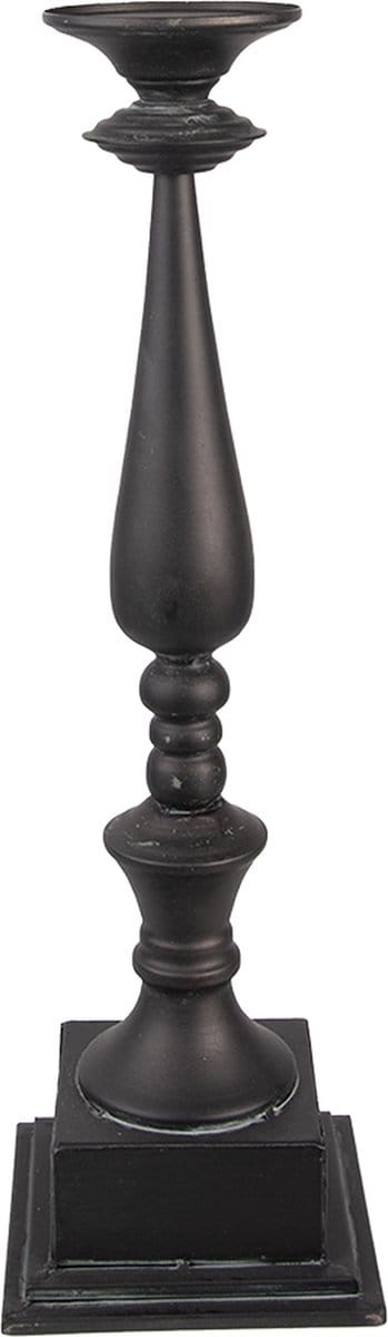 Clayre & Eef Kandelaar 15x15x50 cm Grijs IJzer