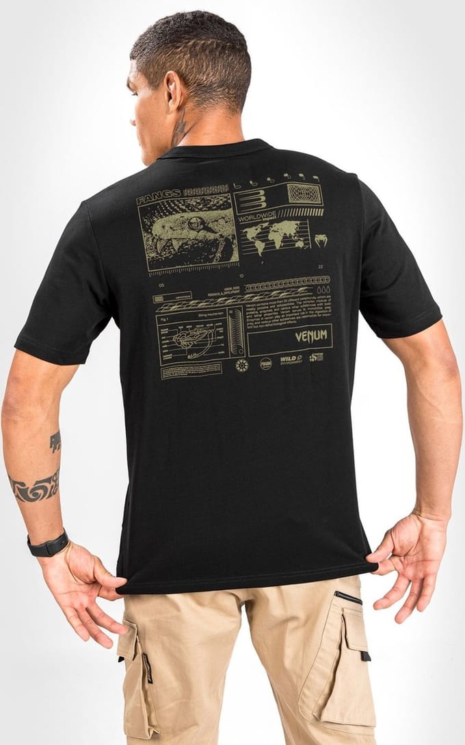 Venum Fangs T-Shirt Regular Fit Zwart - XL