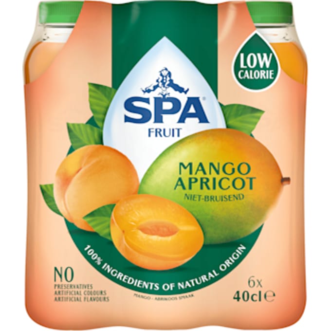 Spa Fruit Still Mango Apricot PET (6x 400ml)