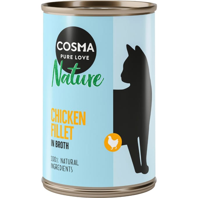 24x140g Kipfilet Cosma Nature Kattenvoer nat
