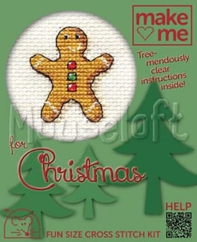 Mini Borduurpakketje - Kerst - Peperkoek Mannetje