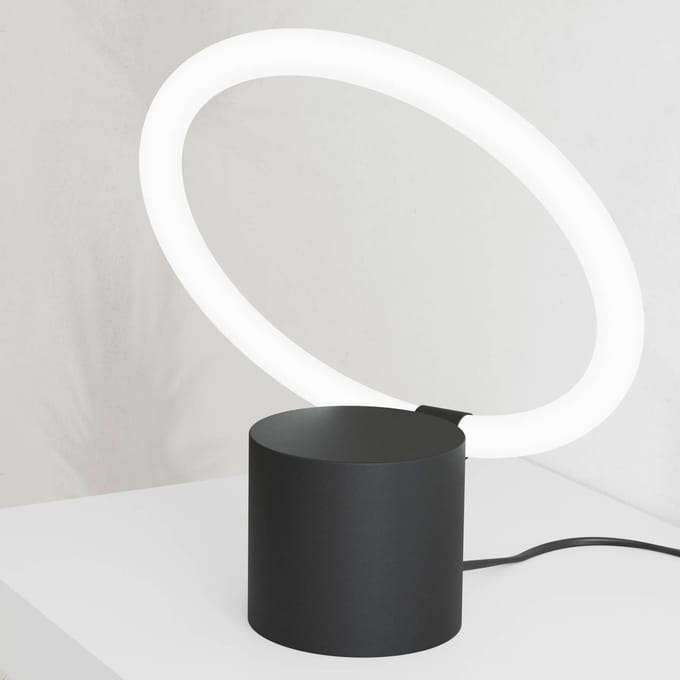EGLO Caranacoa Tafellamp - LED - 26 cm - Zwart|Wit