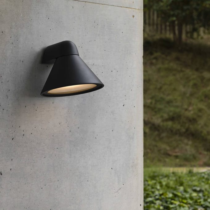 FARO BARCELONA Buitenwandlamp Pals, IP65 donkergrijs